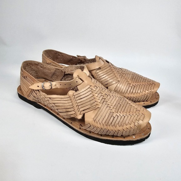 Huarache Woven Leather Sandals Mens 13 Weave Intrecciato Fisherman Rubber Sole main image 5